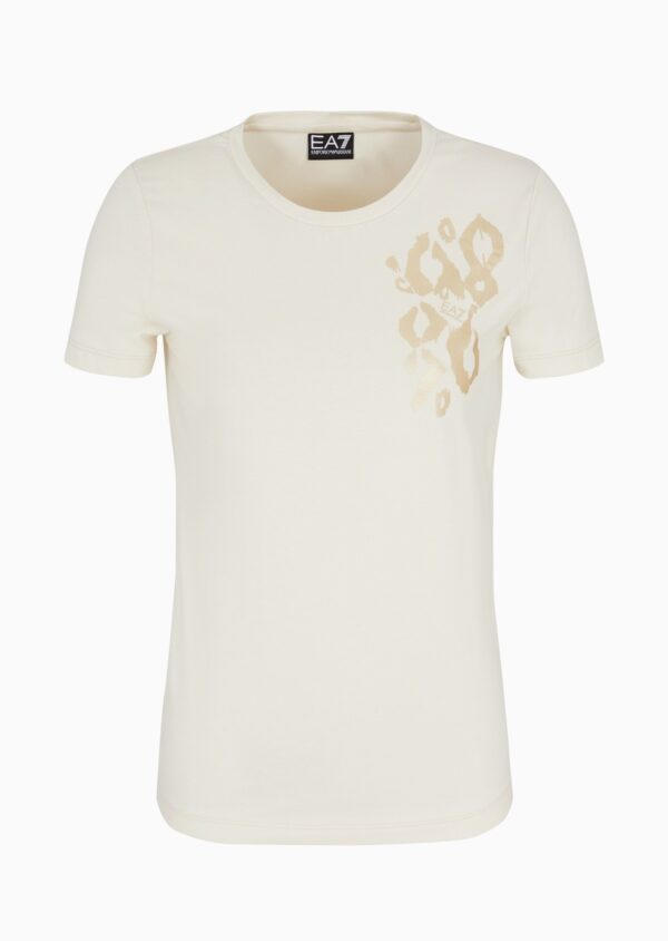 T shirt stampa grafica panna - Armani