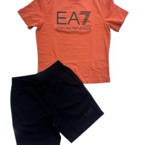 Completo t shirt/short bambino arancione - Armani