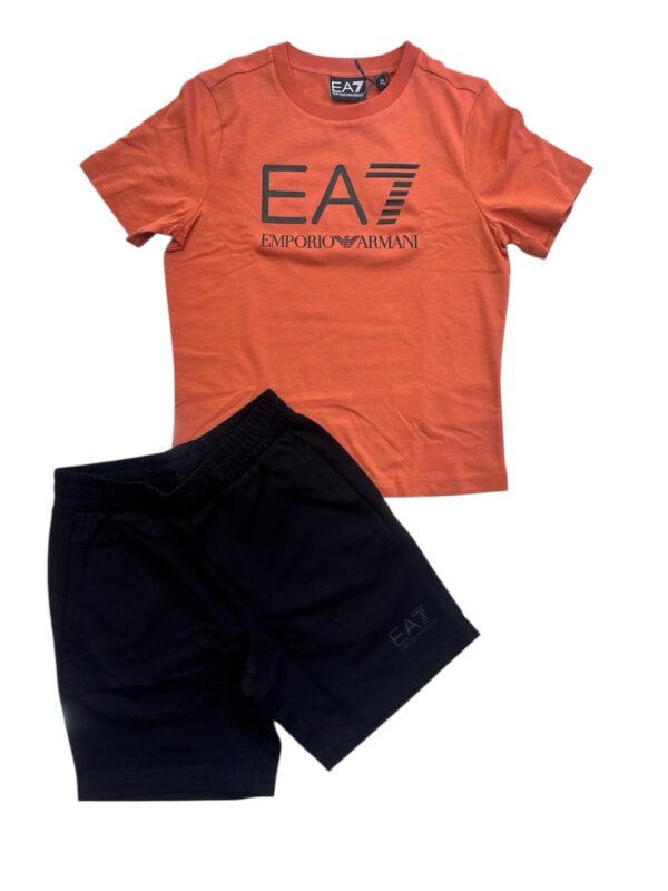 Completo t shirt/short bambino arancione - Armani