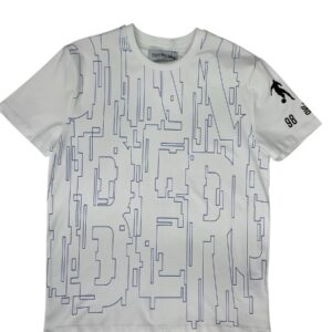 T shirt bianca stampa all - Bikkembergs