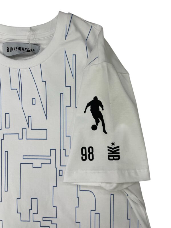 T shirt bianca stampa all - Bikkembergs - immagine 2