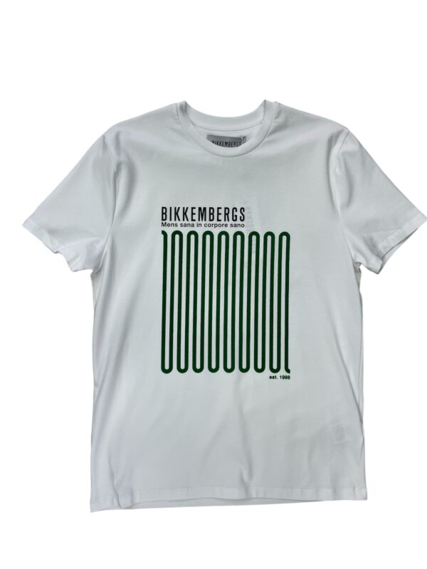 T shirt bianca Stampata - Bikkembergs - immagine 2