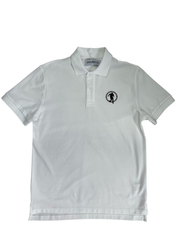 Polo Bianca logo nero - Bikkembergs - immagine 2