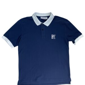 Polo Blu colletto bianco - Bikkembergs