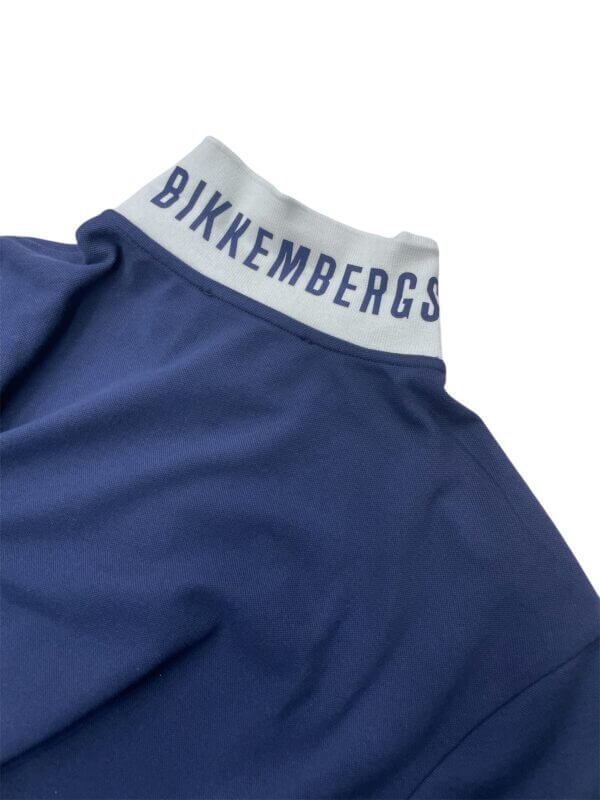 Polo Blu colletto bianco - Bikkembergs - immagine 2