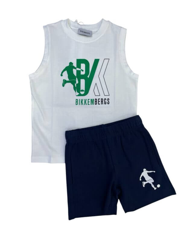 Completo bambino bianco/blu - Bikkembergs