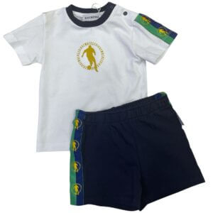 Completo bianco blu e verde - Bikkembergs