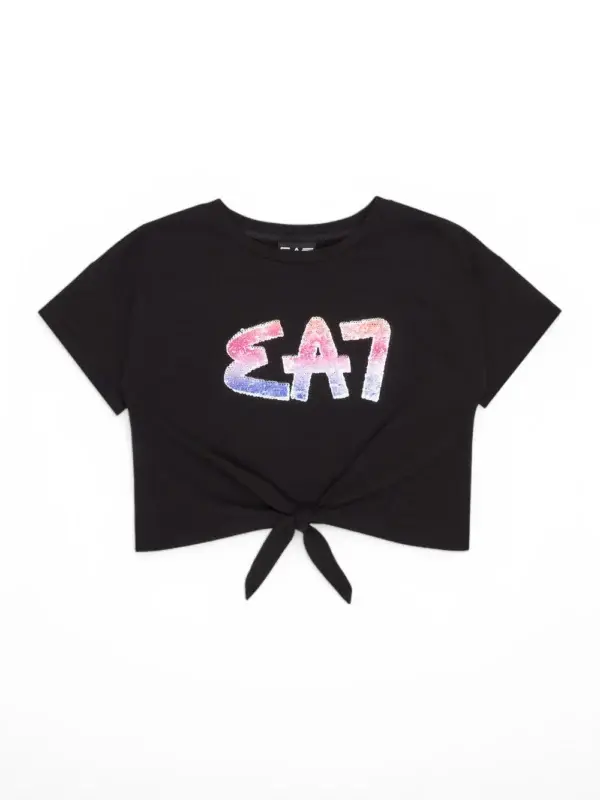 T shirt con nodo nera - Armani