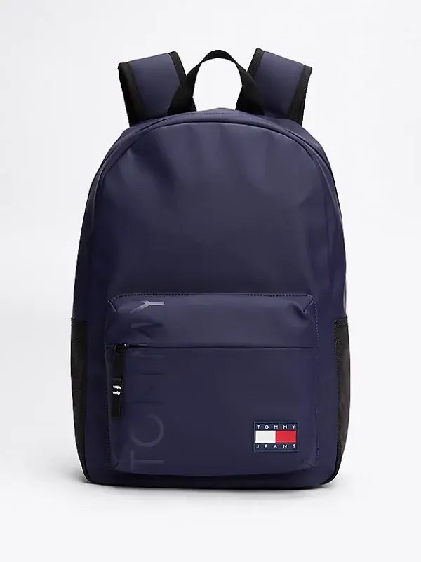 Tommy Jeans Zaino Ecopelle Blu- Tommy Jeans