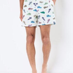 Costume pantaloncino bianco stampa sneakers - Nike