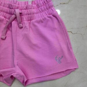 Shorts in cotone rosa