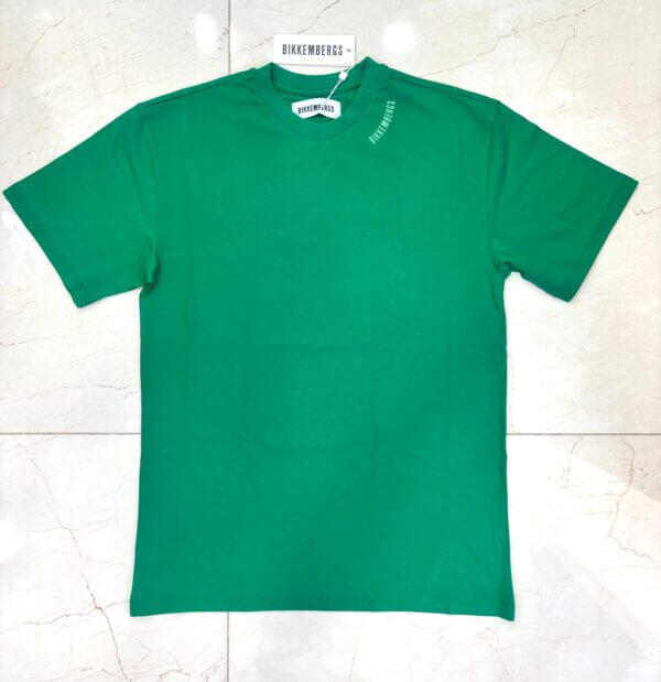 T shirt verde stampa grafica spalle - Bikkembergs - immagine 2