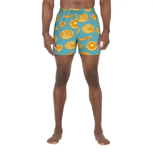 Costume da bagno stampa waffle turchese - Nike