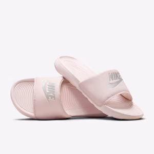 Ciabatta Victori rosa logo argento - Nike
